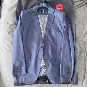 johnnie-O Navy Blue Players Blazer Sport Coat Jacket 42R